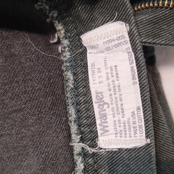 Vintage Wrangler High Rise Green Jeans - Picture 8 of 9